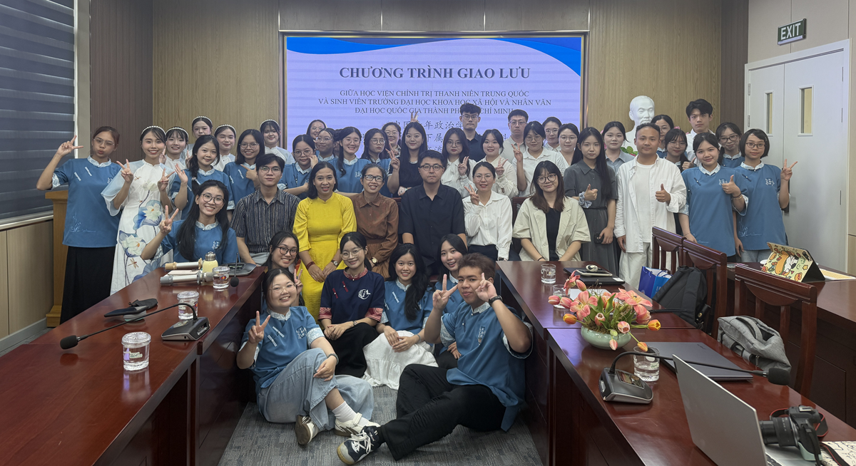 Chương trình giao lưu giữa Học viện Chính trị Thanh niên Trung Quốc và Trường Đại học Khoa học Xã hội và Nhân văn, ĐHQG-HCM: mở rộng kết nối và tăng cường giao lưu giữa sinh viên hai nước
