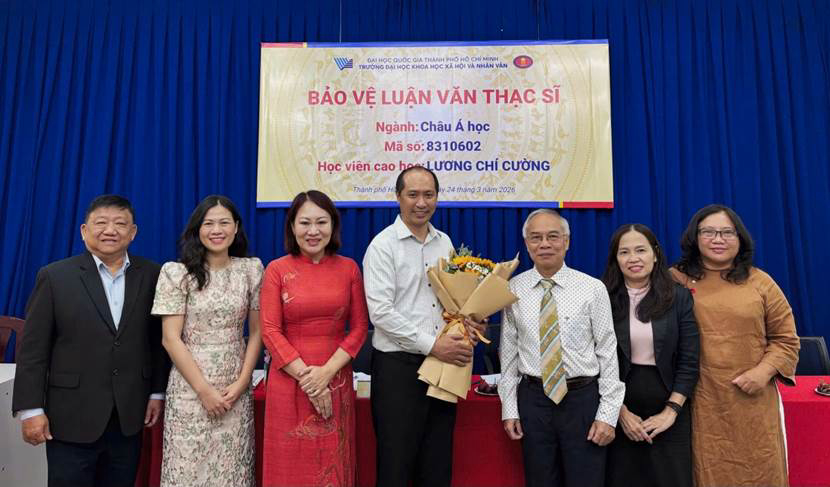 Buổi bảo vệ luận văn thạc sĩ của học viên Lương Chí Cường