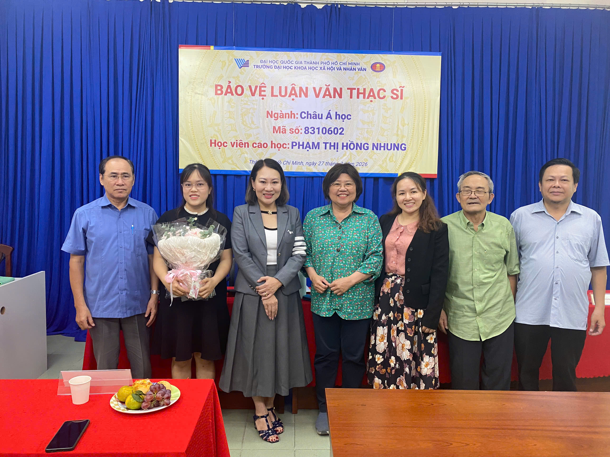Buổi bảo vệ luận văn thạc sĩ của học viên Phạm Thị Hồng Nhung