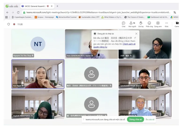 Mạng lưới IACSC tổ chức Đại hội đồng trực tuyến chuẩn bị Hội thảo quốc tế năm 2027 tại Trường ĐH KHXH&NV, ĐHQG-HCM