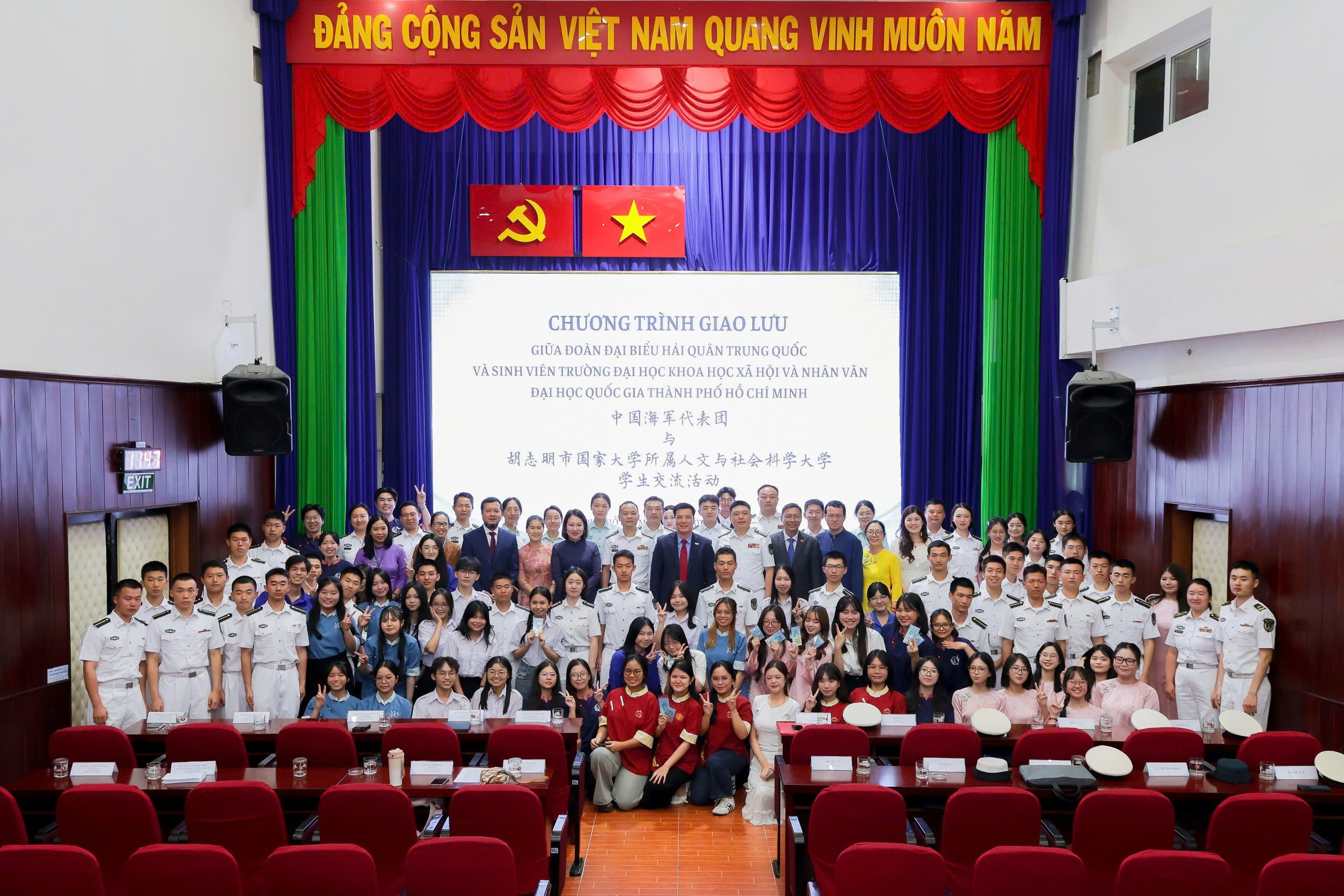 Chương trình giao lưu với đoàn đại biểu hải quân Trung Quốc: tăng cường kết nối và hiểu biết giữa thanh niên hai nước
