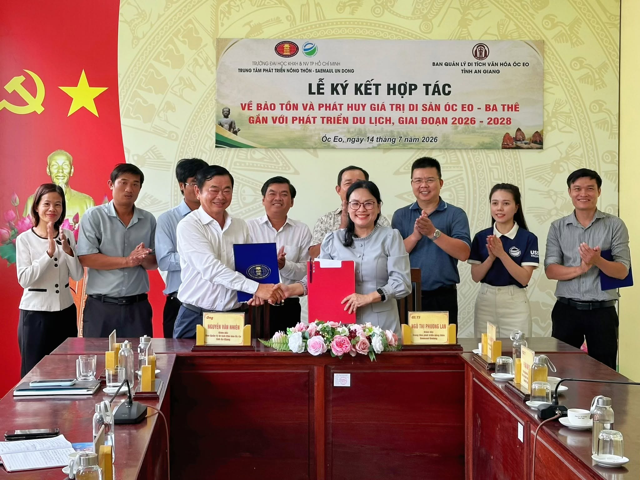 Trung tâm Phát triển Nông thôn – Saemaul Undong đồng hành bảo tồn và phát huy giá trị di sản Óc Eo